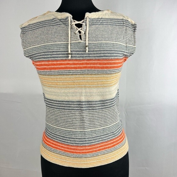 Ralph Lauren Chaps Linen Knit Sleeveless Top - Picture 1 of 9